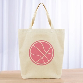 Basketball Tote Bag - pink