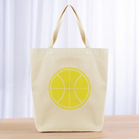 Basketball Tote Bag - yellow