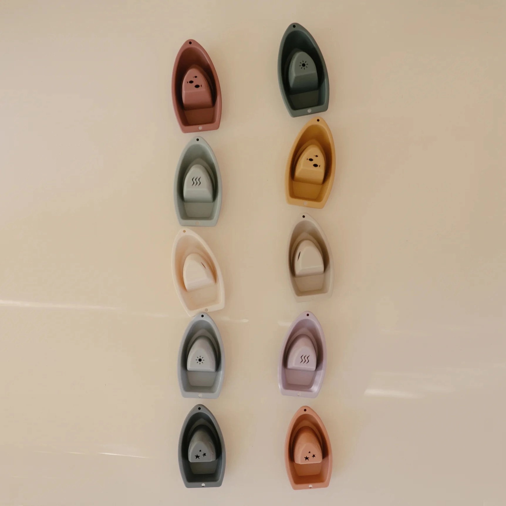 Bath Boats - Set of 5 - Rustic