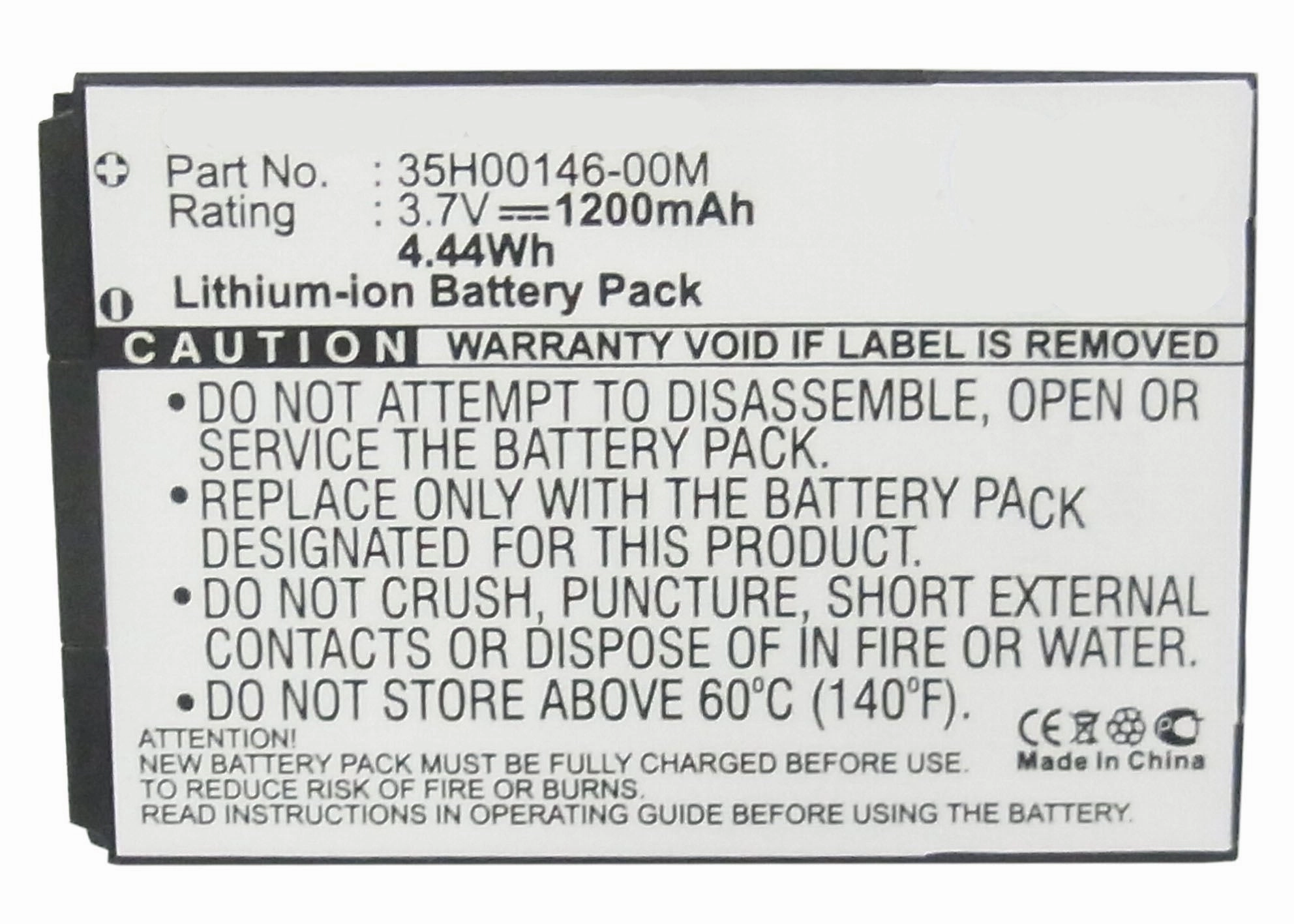 Batteries N Accessories BNA-WB-L3785 Cell Phone Battery - Li-ion, 3.7, 1200mAh, Ultra High Capacity Battery - Replacement for HTC 35H00146-00M Battery
