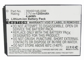 Batteries N Accessories BNA-WB-L3785 Cell Phone Battery - Li-ion, 3.7, 1200mAh, Ultra High Capacity Battery - Replacement for HTC 35H00146-00M Battery