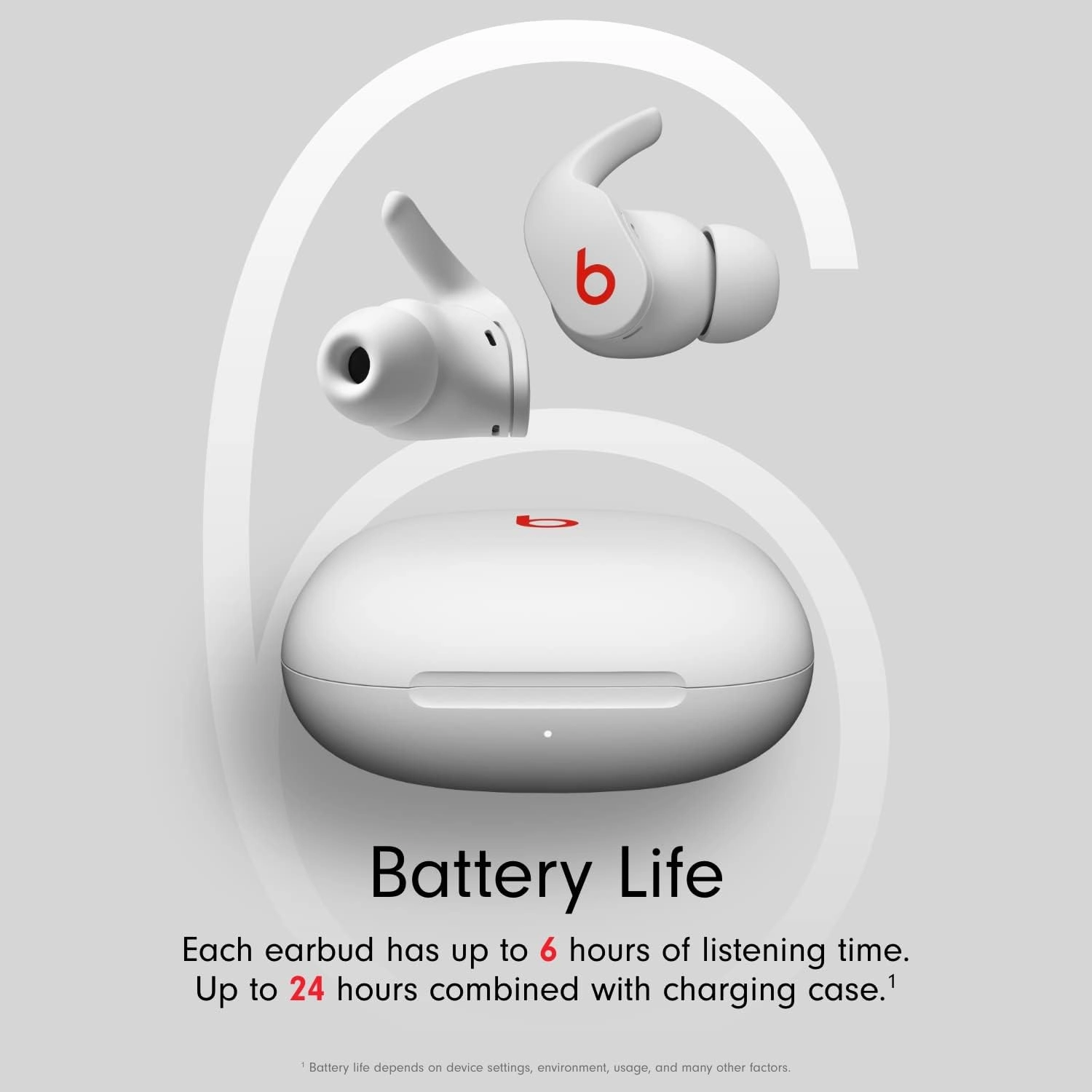 Beats Fit Pro True Wireless Bluetooth Noise Cancelling in-Ear Headphones - White (Renewed)