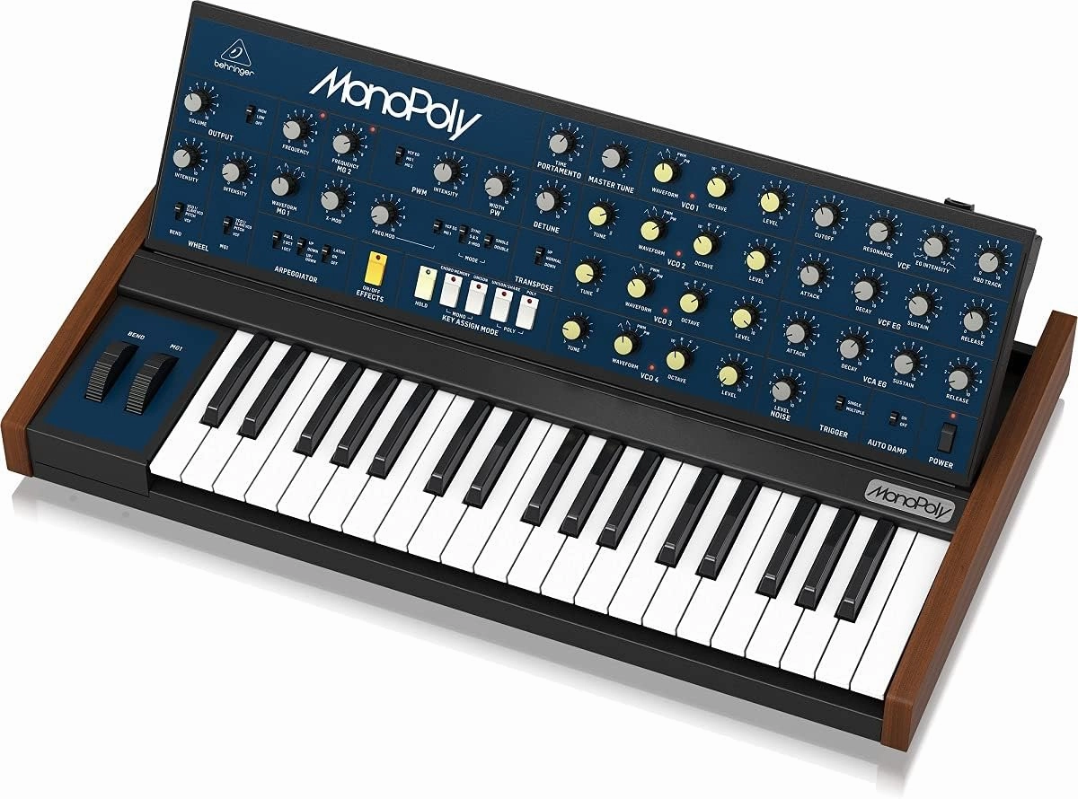 Behringer MonoPoly 37-Key Analog 4-Voice Polyphonic Synthesizer