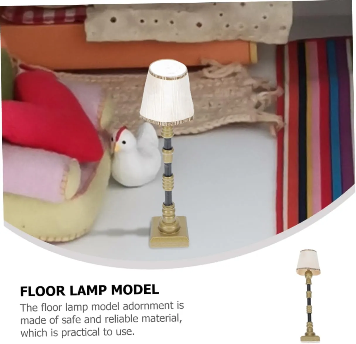 BESPORTBLE 2sets Floor Lamp Model Mini Dollhouse Floor Lamps Fairy Garden Miniatures Mini Lamp Dollhouse Floor Lamp 1 12 Scale Mini Things Mini Floor Lamp Dolls Indoor 2pcs*2