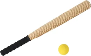 BESPORTBLE Kids Foam Baseball Bat Ball Set EVA Tee Ball Bat with Balls Outdoor Baseball Toy Parent Child Toy Set for Party Garden Brown