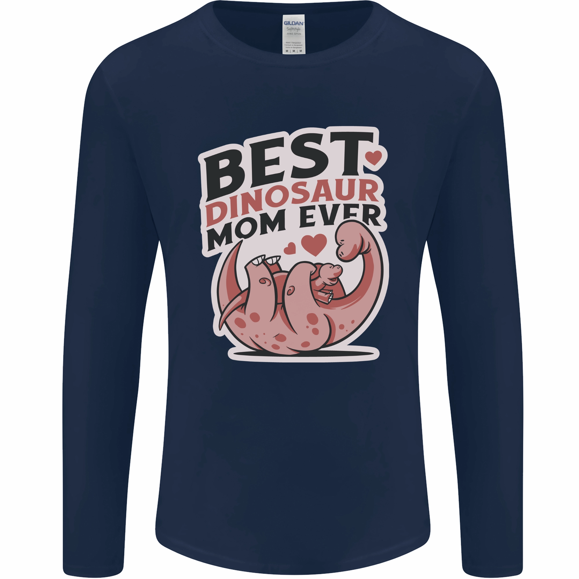 Best Dinosaur Mom Ever Mothers Day Mens Long Sleeve T-Shirt