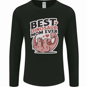 Best Dinosaur Mom Ever Mothers Day Mens Long Sleeve T-Shirt