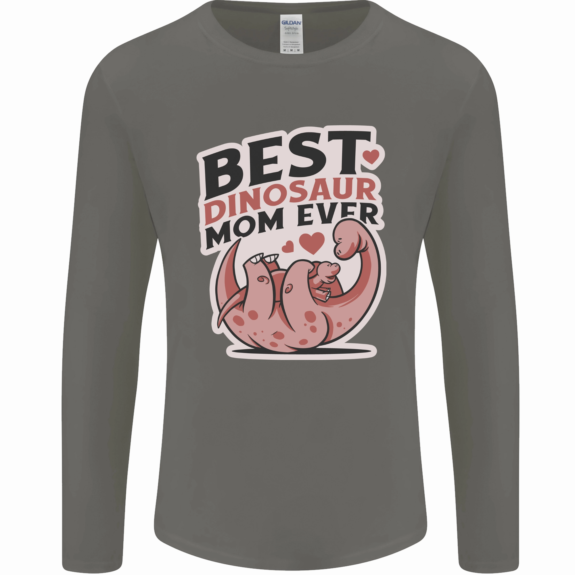 Best Dinosaur Mom Ever Mothers Day Mens Long Sleeve T-Shirt