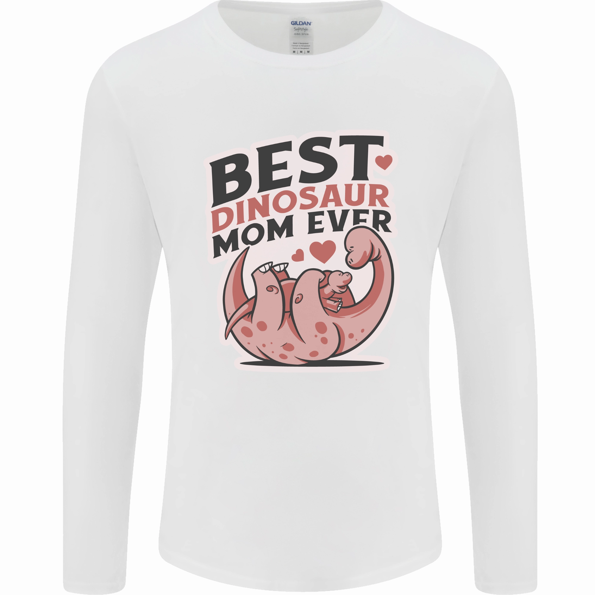 Best Dinosaur Mom Ever Mothers Day Mens Long Sleeve T-Shirt