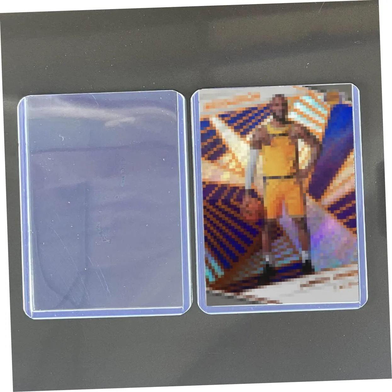 BESTonZON 100pcs Transparent Card Sleeves -Scratch Protectors for Trading Cards Id Badges and Photos Compact Design for and Use