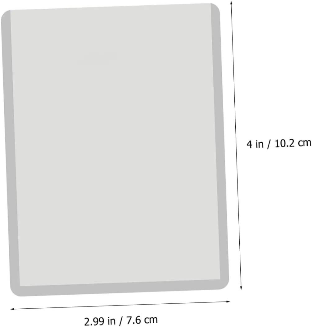 BESTonZON 100pcs Transparent Card Sleeves -Scratch Protectors for Trading Cards Id Badges and Photos Compact Design for and Use