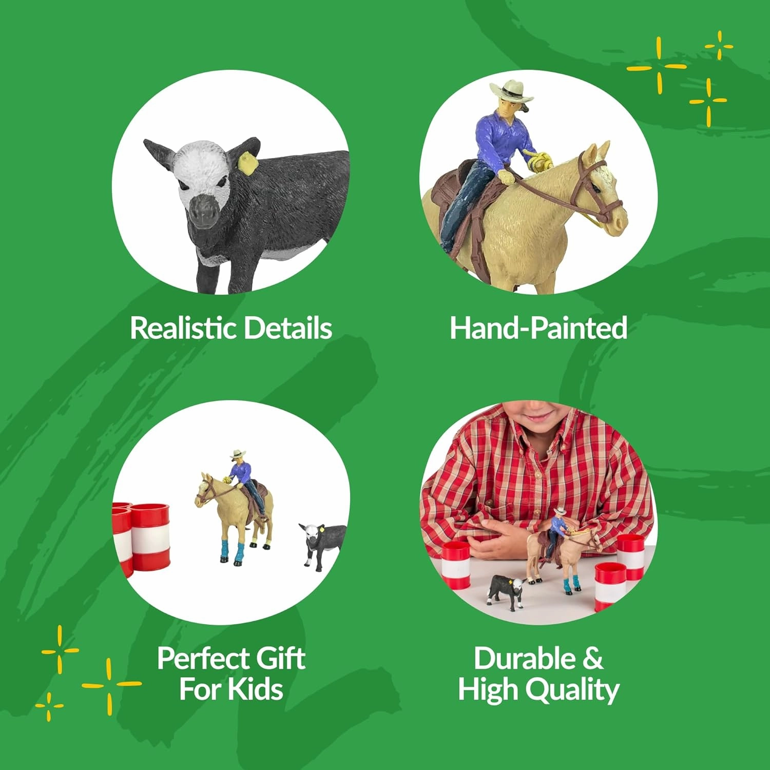 Big Country Toys All Around Cowgirl Playset - Cowgirl Set with Horse Figurine - Toy Figures & Playsets