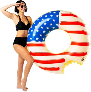 BigMouth Inc. American Pool Float, Durable Vinyl Inflatable Summer Pool or Beach Toy