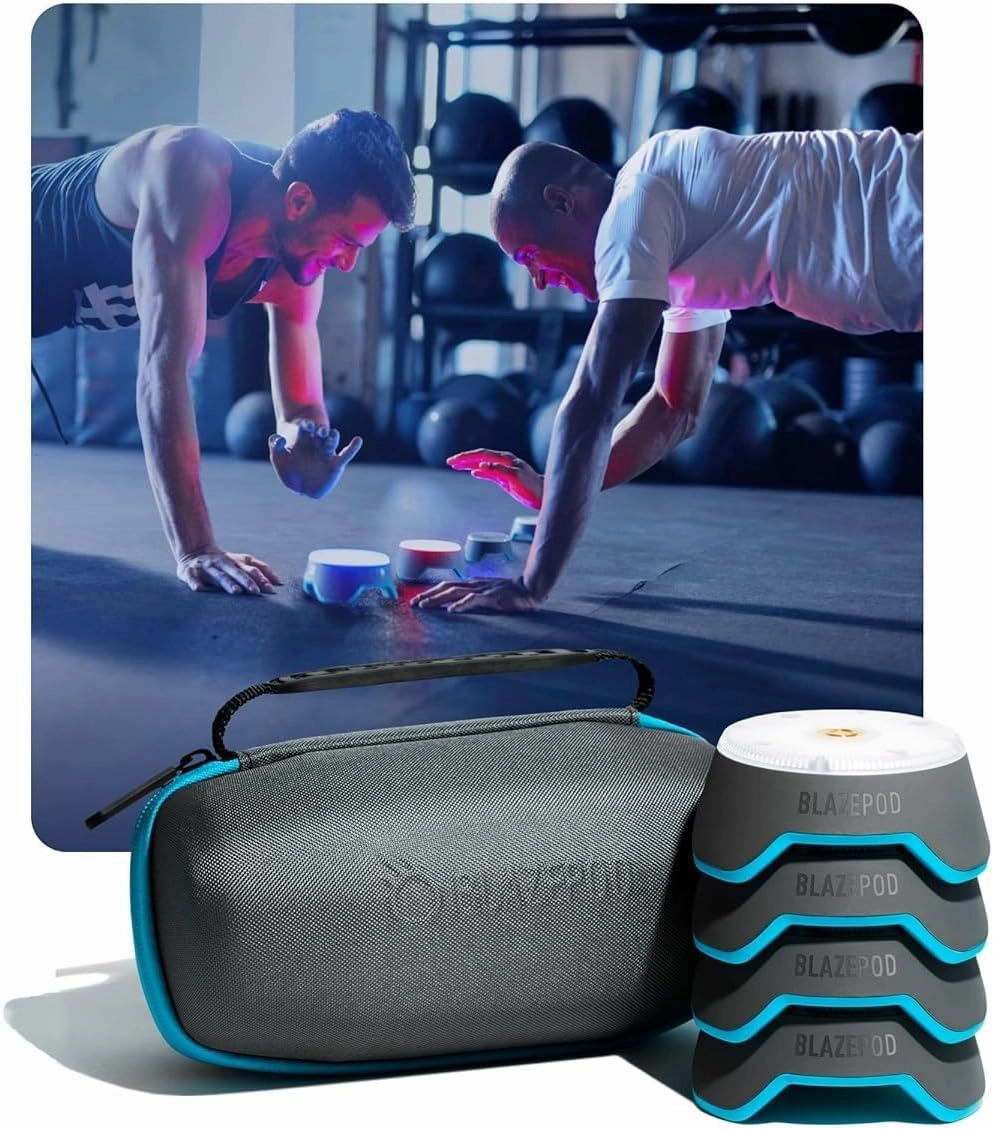 BlazePod Reaction Training Platform Improves Reaction Time and Agility for Athletes, Trainers, Coaches, Physical & Neurological Therapists, Fitness Trainers, Physical Educators (4 Pods)