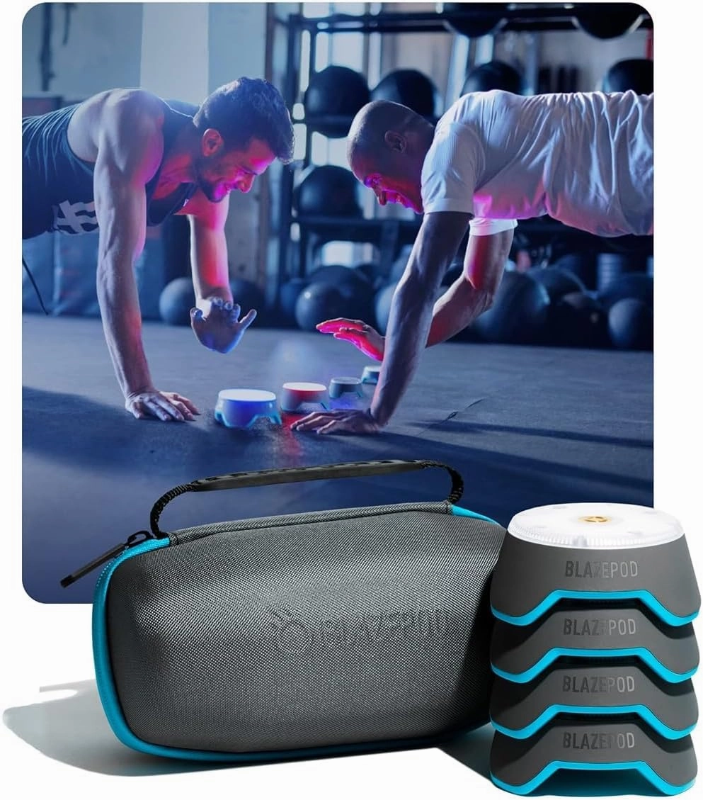 BlazePod Reaction Training Platform Improves Reaction Time and Agility for Athletes, Trainers, Coaches, Physical & Neurological Therapists, Fitness Trainers, Physical Educators (4 Pods)