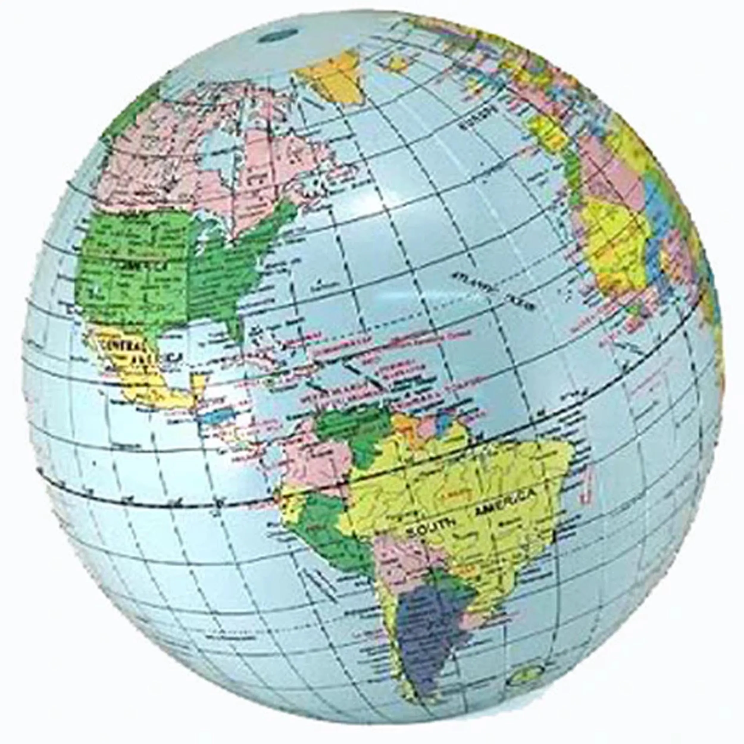 Blue World Globe 16 Inch Inflatable - Educational Toy NoveltiesMart Wholesale