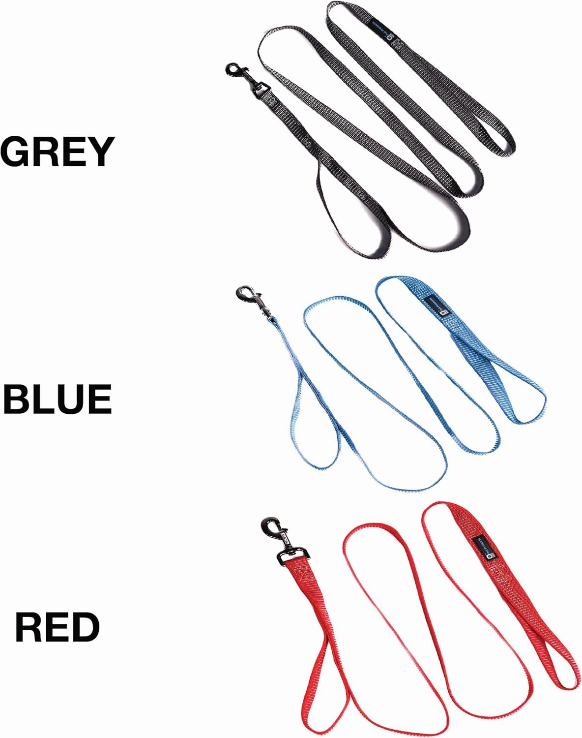 Blue-9 Reflective Dog Leash, Multi-Function 6 Foot Adjustable Lead with Traffic Loop and 3M Reflective Stitching for Obedience, Running, and Agility Training, Made in The USA, Small/Medium, Blue