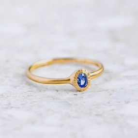 Blue Sapphire Forest Stacking Ring