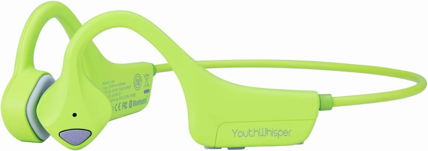 Bone Conduction Headphones Bluetooth Open Ear Headset Multipoint Connection Waterproof Wireless Sports Earbuds for Workouts Running Walking Cycling Fitness Fishing Yoga(Green)