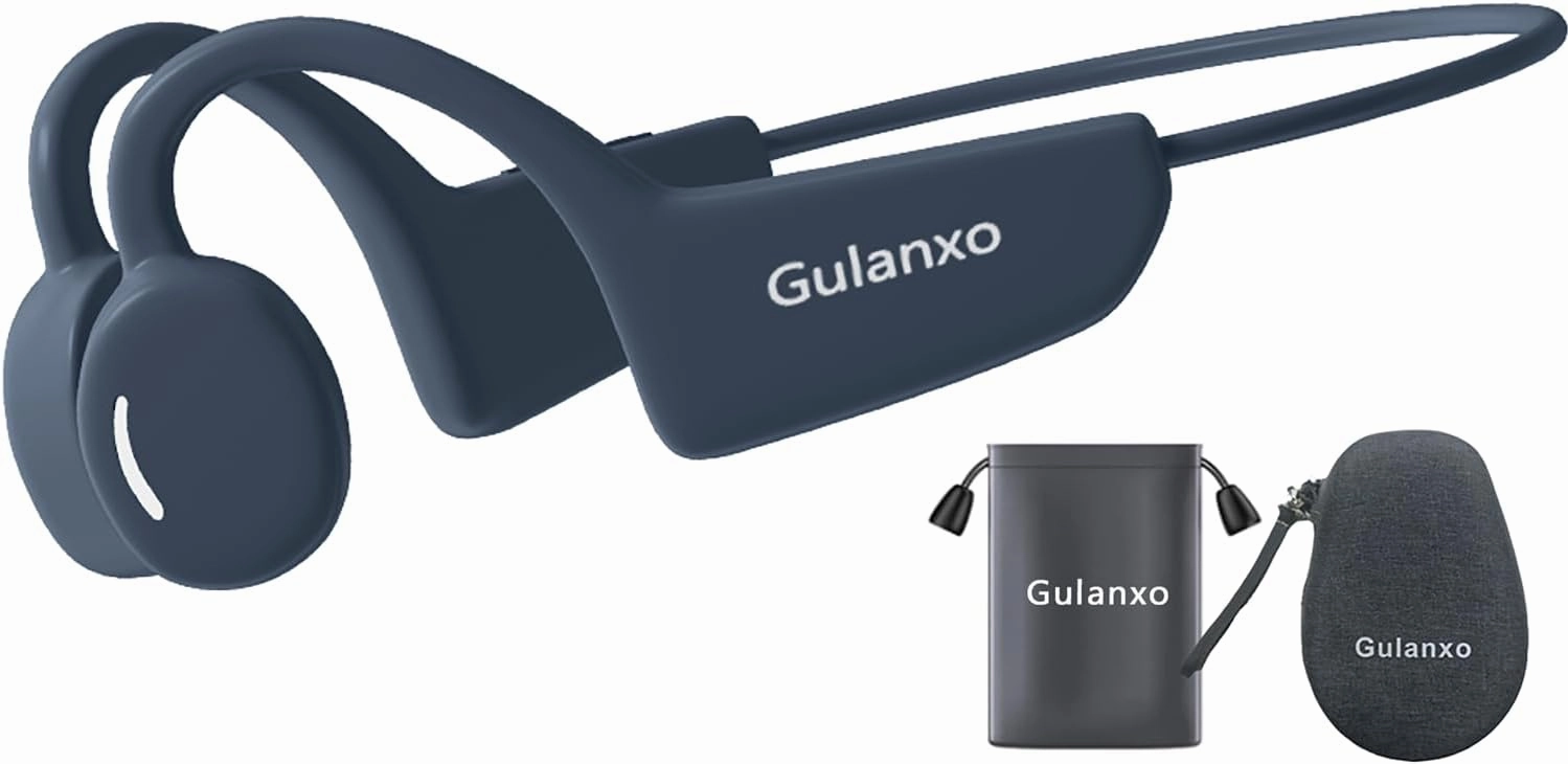 Bone Conduction Headphones, Wireless Bluetooth 5.3 Open Ear Headphones, Built-in Microphone, Suitable for Sports Headphones Such as Running, Fitness, and Hiking.