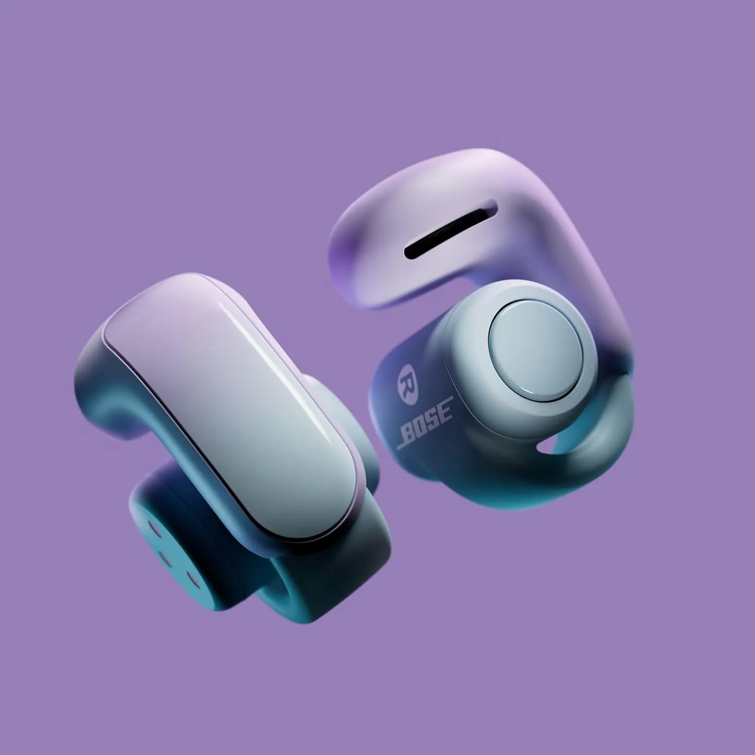 Bose Ultra Open Bluetooth Earbuds, True Wireless Earbuds with OpenAudio for Awareness, Clip On Design for Comfort, Immersive Audio, Up to 48 Hrs of Playtime, Chilled Lilac - Limited Edition Color