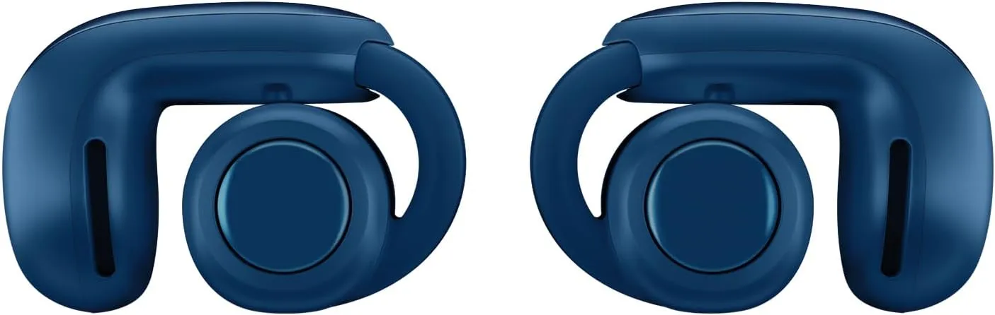 Bose Ultra Open Bluetooth Earbuds, True Wireless Earbuds with OpenAudio for Awareness, Clip On Design for Comfort, Immersive Audio, Up to 48 Hrs of Playtime, Lunar Blue - Limited Edition Color