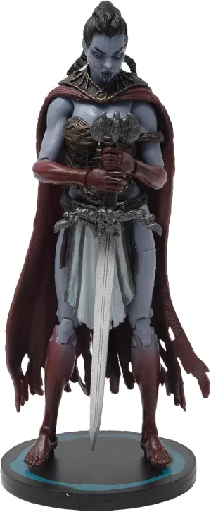 Boss Fight Studio Court of the Dead Kier – Valkyrie of the Dead Action Figure – Highly Articulate Collectible Figurine with Accessories Including Extra Head with Bone Helmet, Wings, Sword, & Cape – 4”