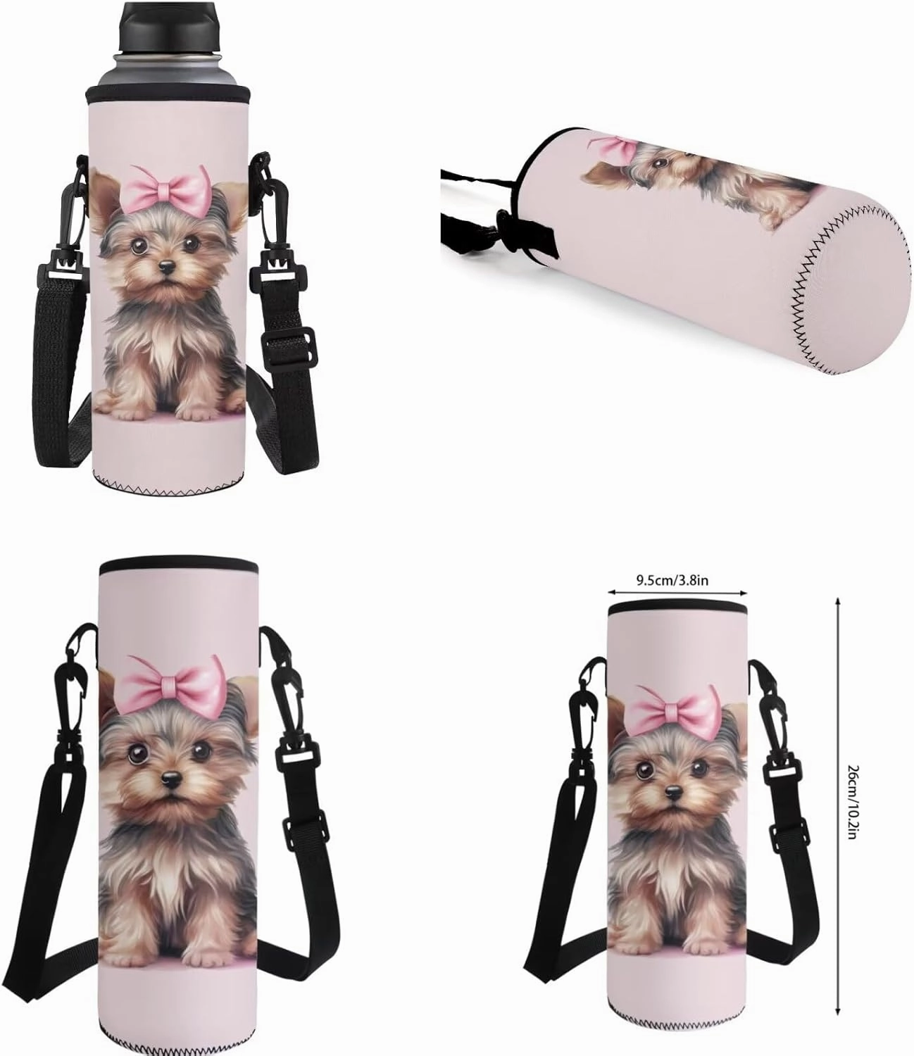 Boston Terrier Backpack and Lunch Box Set Primary/Elementary Bookbag Lunch Bag Pencil Pen Case Back Pack Lunchbag Water Bottle Carrier Bag