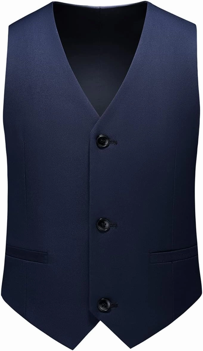 Boy Suits 3 Piece Slim Fit Formal Suit Set with Tuxedo Jacket Vest Pants for Kids Wedding Ring Bearer Party