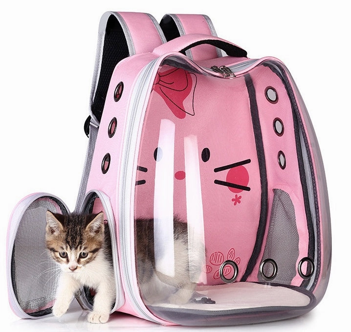 Breathable Pet Carrier Backpack | Space Capsule Cat & Dog Travel Bag | Airline-Approved Hard Shell Pet Backpack for Small Pets