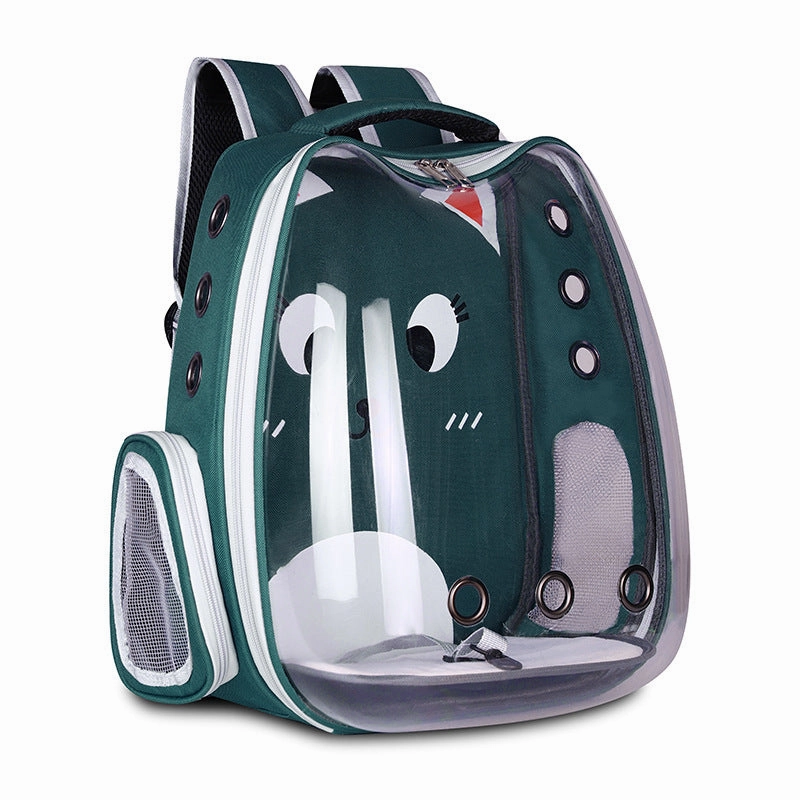Breathable Pet Carrier Backpack | Space Capsule Cat & Dog Travel Bag | Airline-Approved Hard Shell Pet Backpack for Small Pets