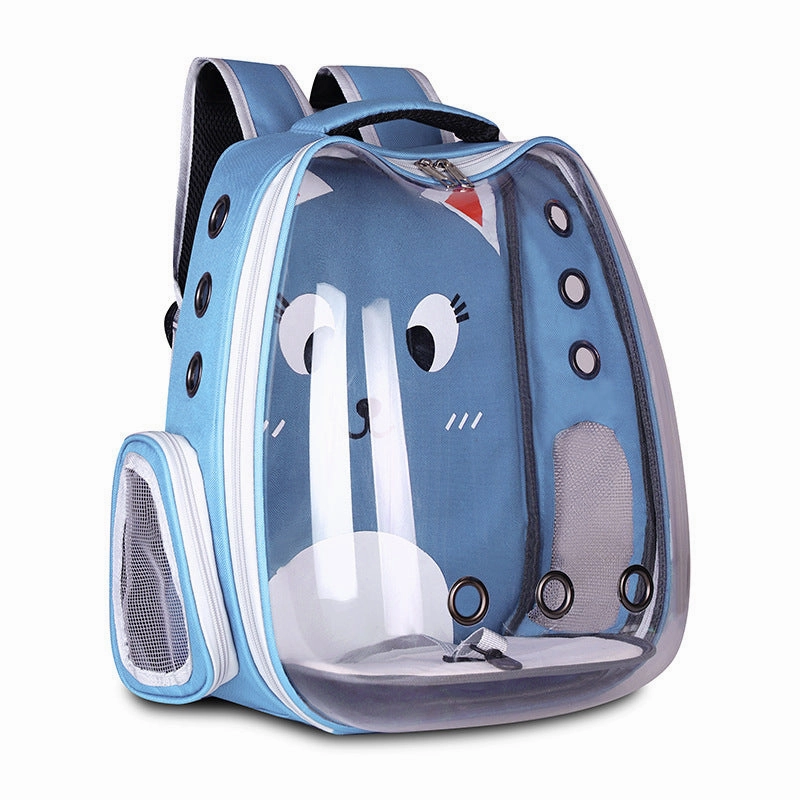 Breathable Pet Carrier Backpack | Space Capsule Cat & Dog Travel Bag | Airline-Approved Hard Shell Pet Backpack for Small Pets