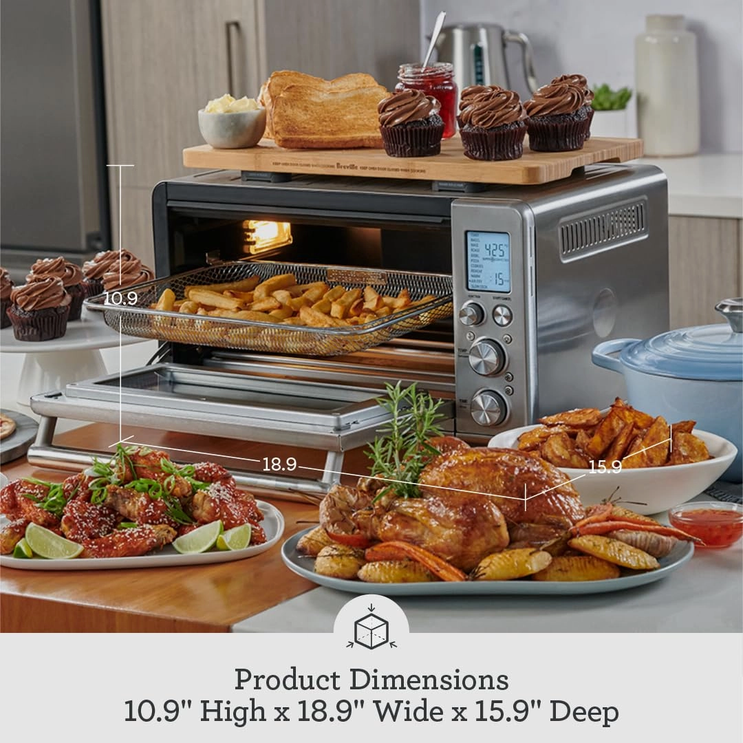 Breville BOV860RVC Smart Oven Air Fryer and Convection Oven, Red Velvet Cake