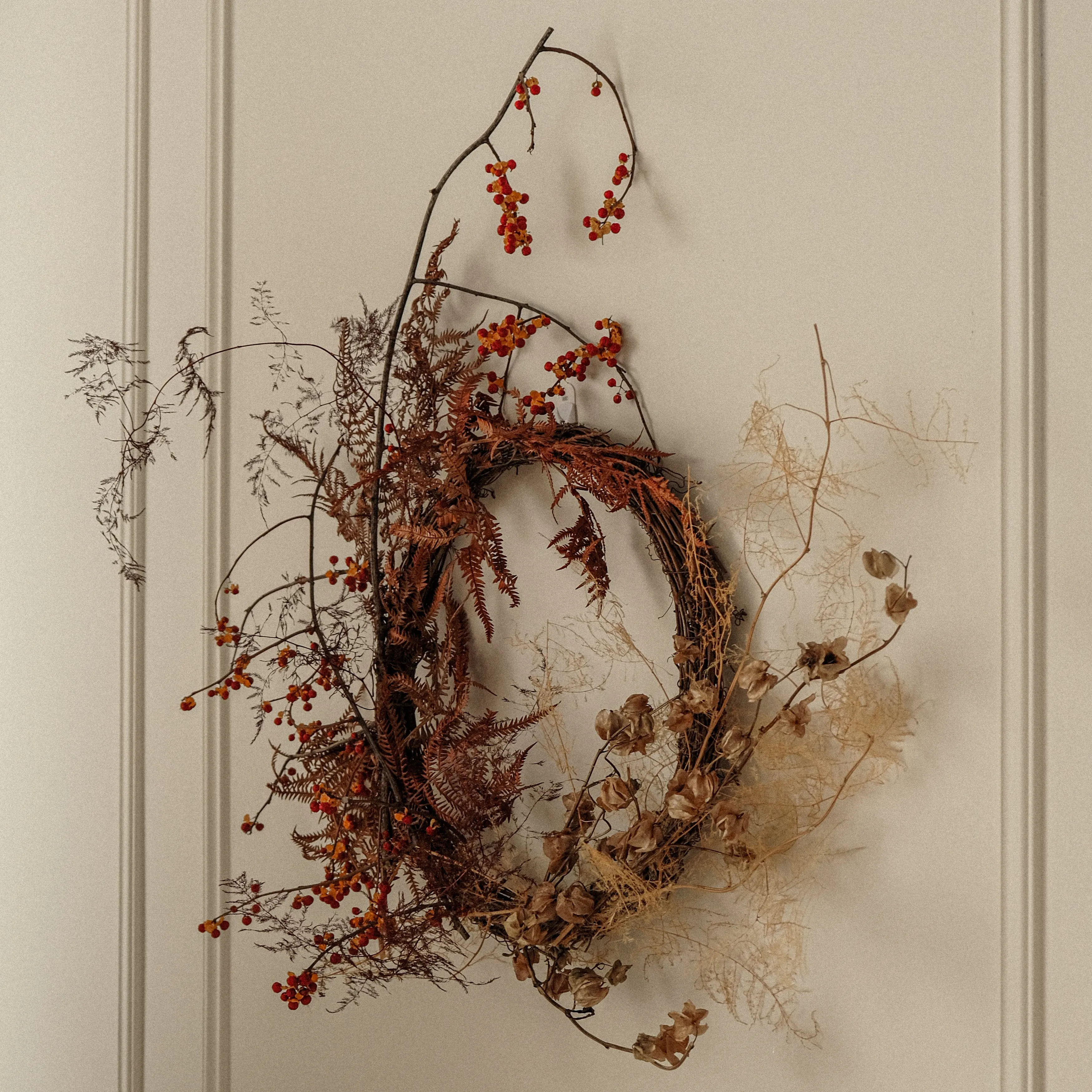 Brown Rattan Wreath