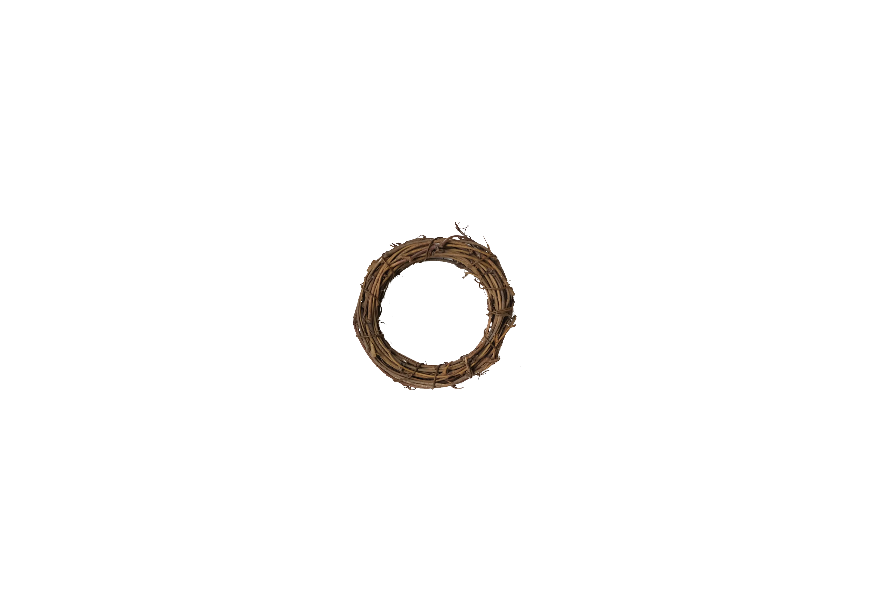Brown Rattan Wreath