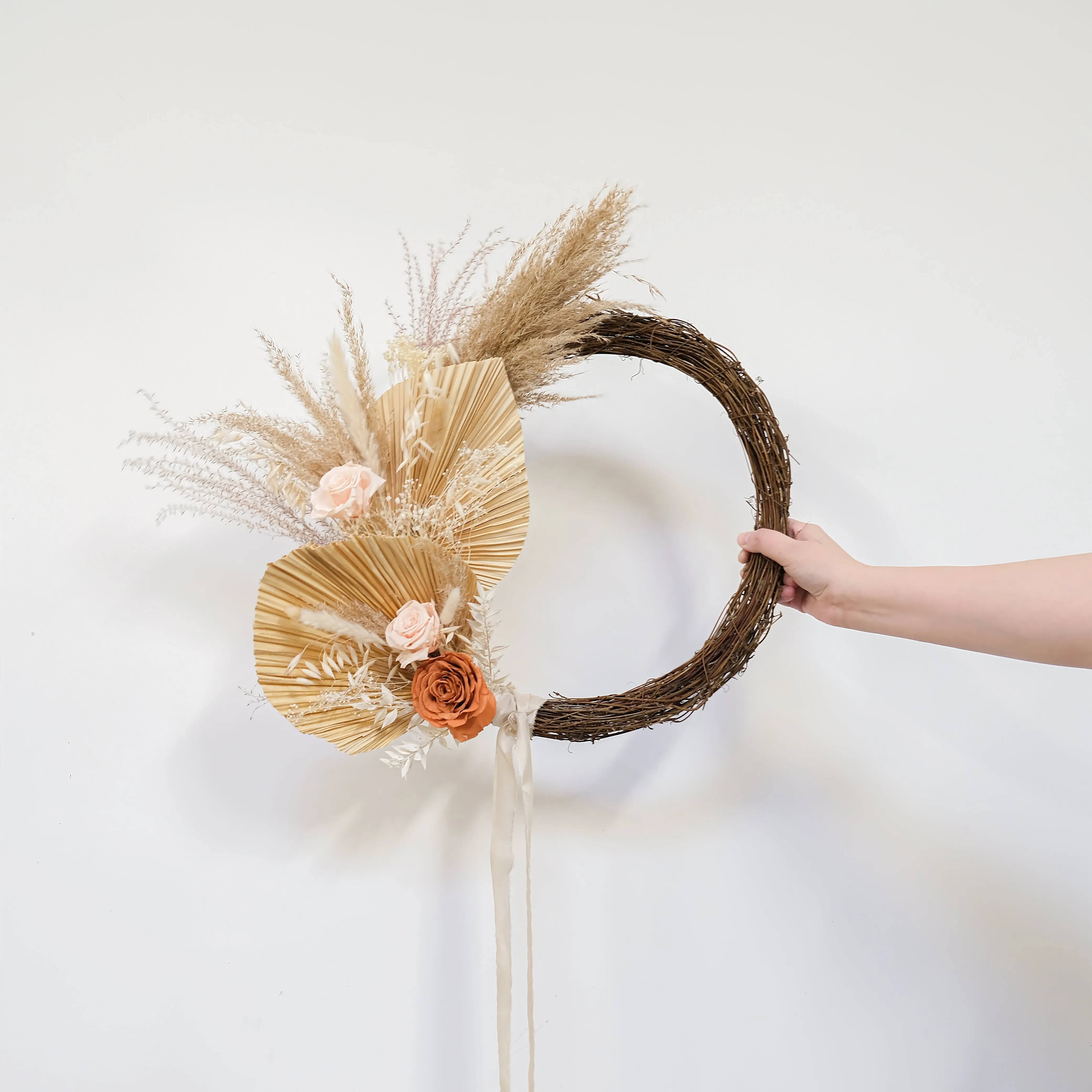 Brown Rattan Wreath