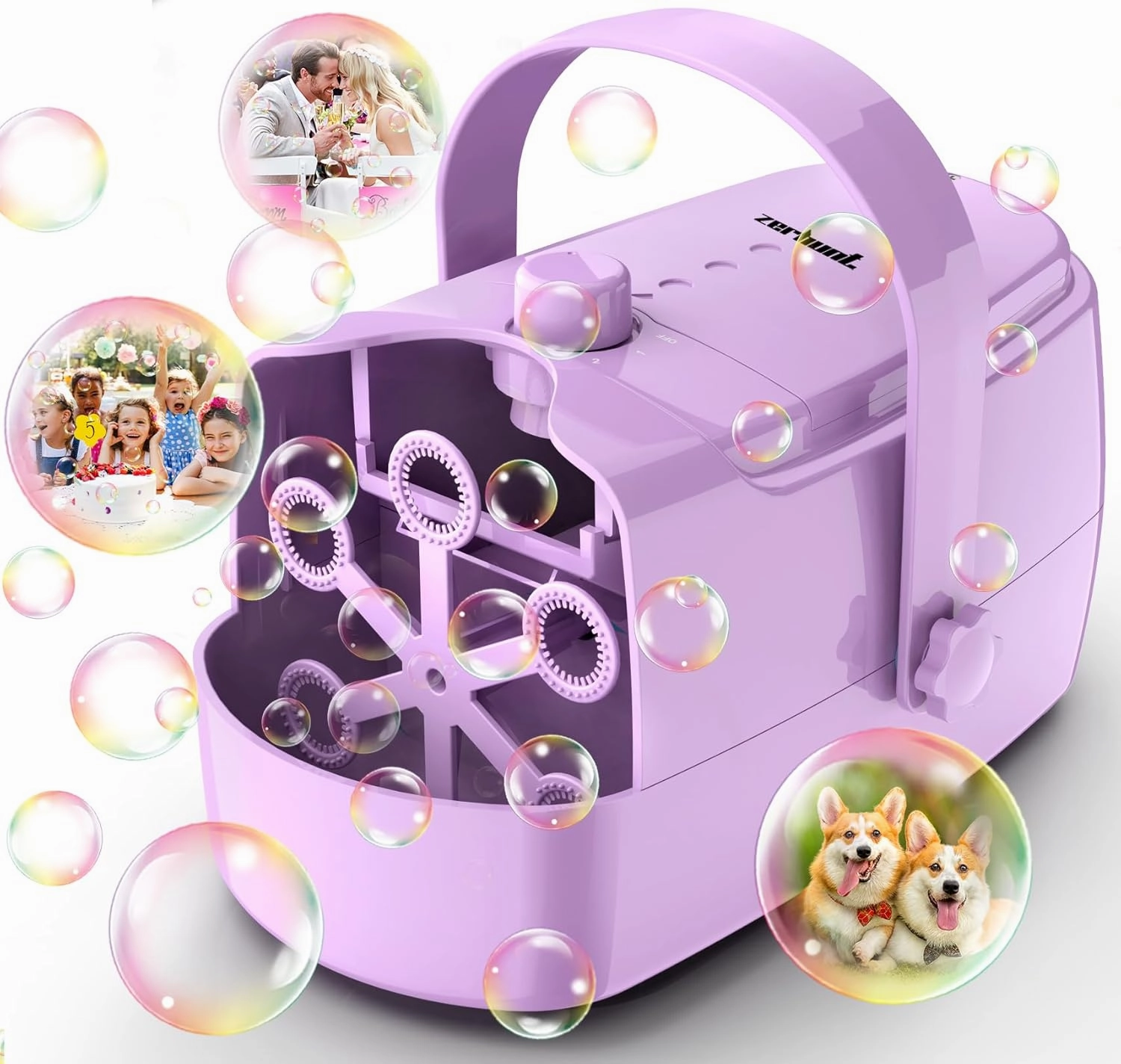 Bubble Machine Automatic Bubble Maker: Durable Bubble Blower 18000  Big Bubbles Per Minute for Indoor Outdoor Wedding Birthday Party - Portable Bubble Machine for Kids Toddlers
