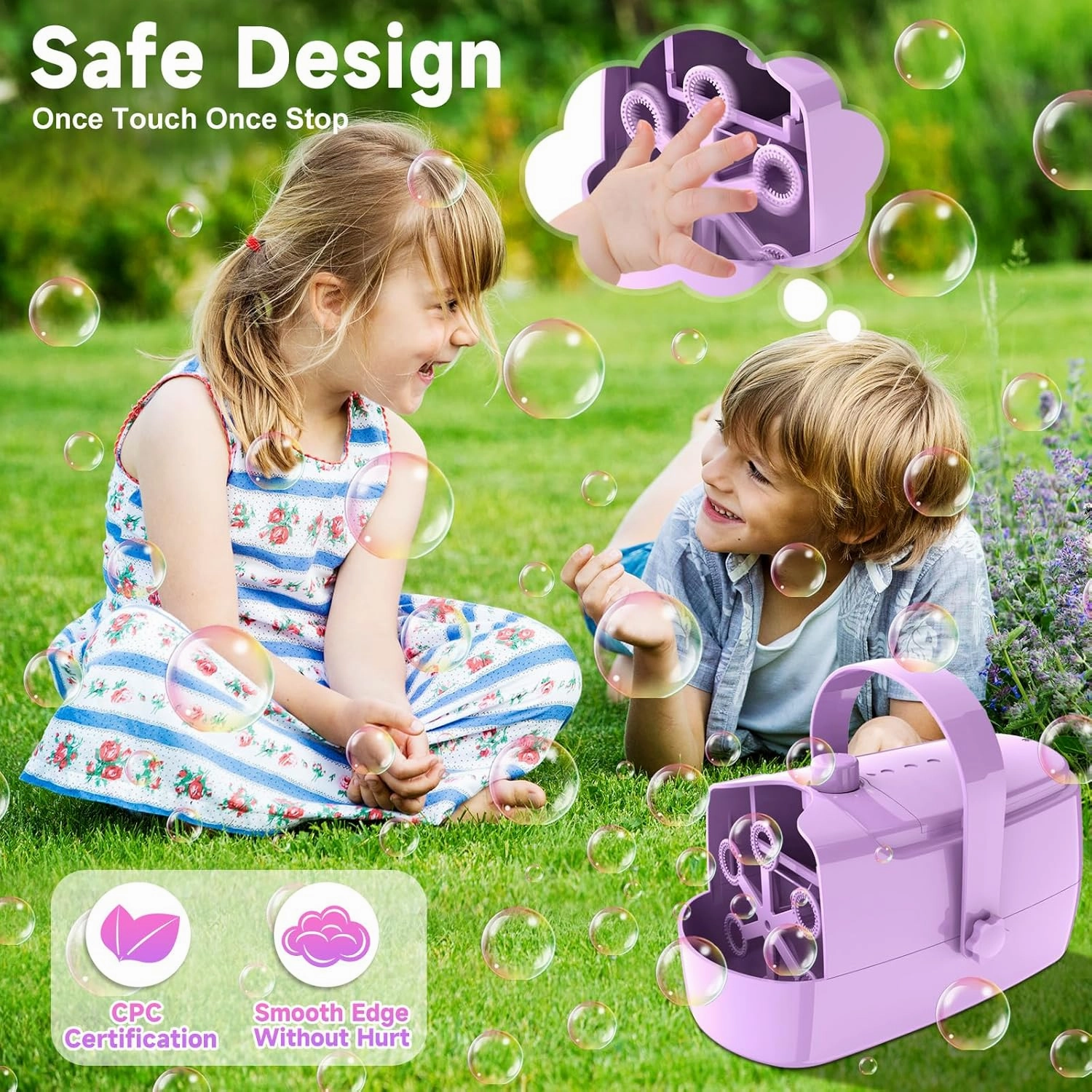 Bubble Machine Automatic Bubble Maker: Durable Bubble Blower 18000  Big Bubbles Per Minute for Indoor Outdoor Wedding Birthday Party - Portable Bubble Machine for Kids Toddlers