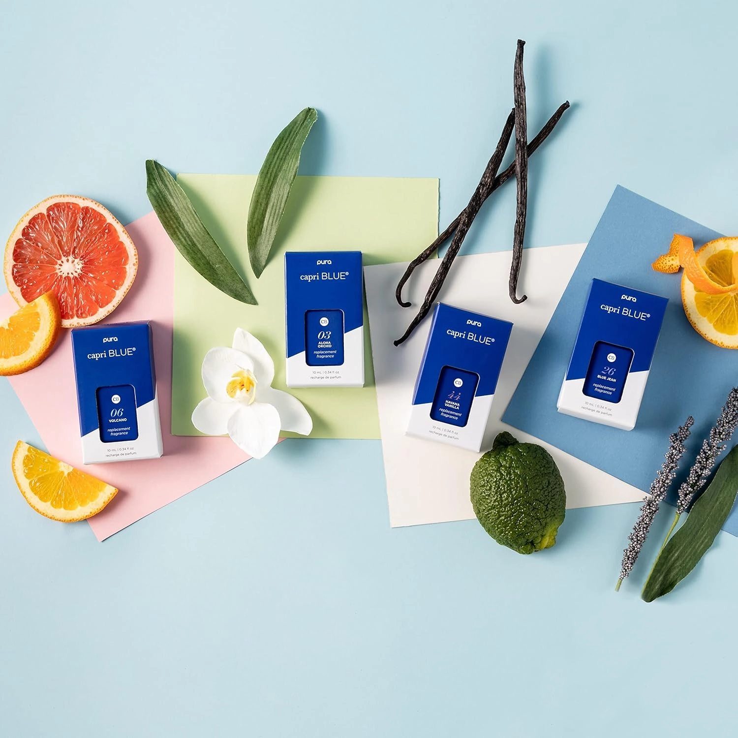 Capri Blue Blue Jean Pura Smart Home Plug-in Diffuser Refills – Capri Blue Pura Refills – Pura Diffuser Refills with a Linen Scent – Long-Lasting Aromatherapy Diffuser Refills (Pack of 2)