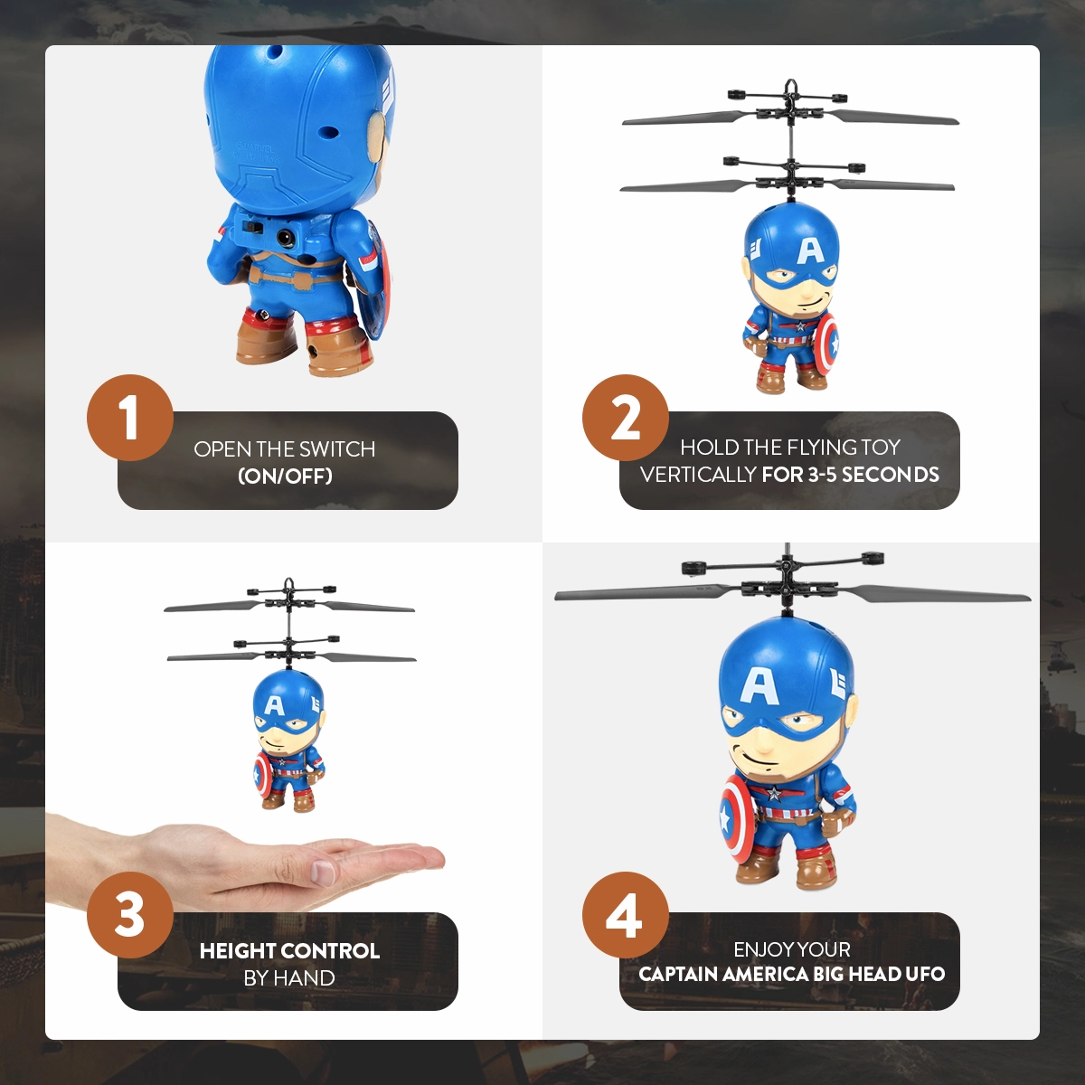 Captain America Big Head UFO