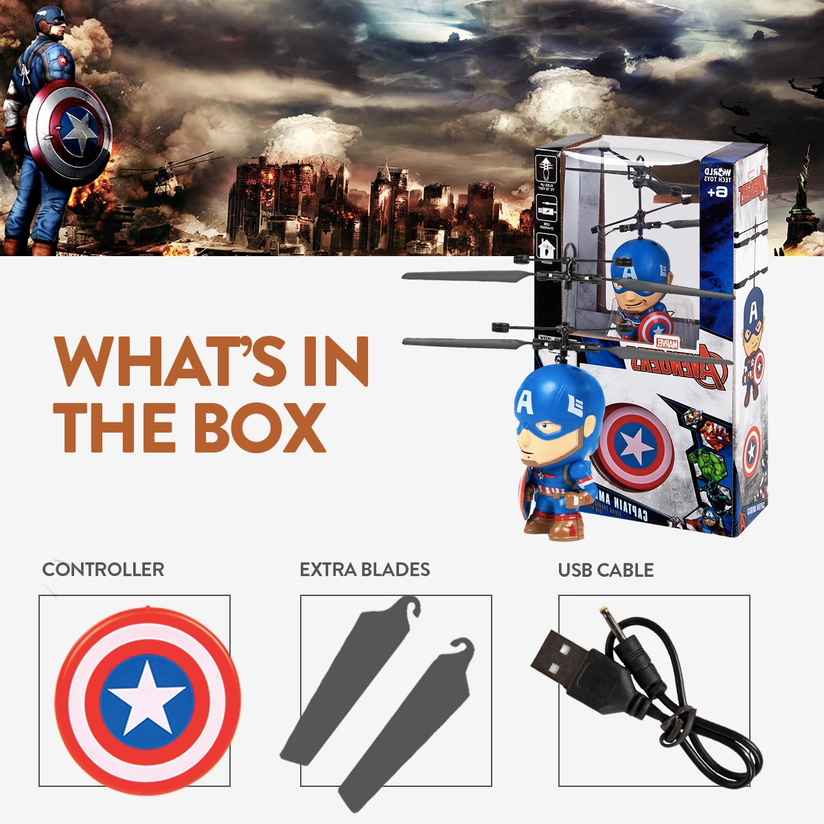 Captain America Big Head UFO
