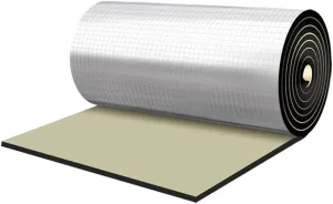 Car Heat Sound Deadening Insulation Mat, - 197 Mil 10.8 Sqft Automobile Sound Deadening & Heat Insulation Material for Auto Hood Engine Roof Door and Trunk,40 Inch x 40 Inch, Aluminum Foil Finish
