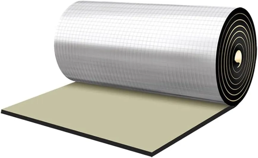 Car Heat Sound Deadening Insulation Mat, - 197 Mil 10.8 Sqft Automobile Sound Deadening & Heat Insulation Material for Auto Hood Engine Roof Door and Trunk,40 Inch x 40 Inch, Aluminum Foil Finish