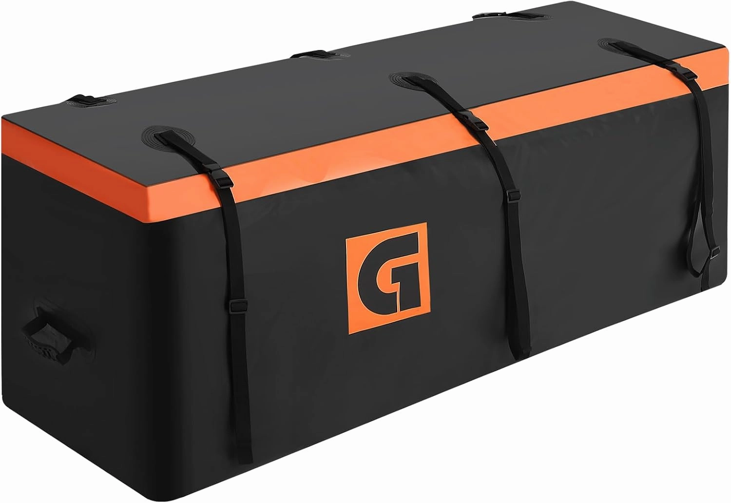 Car Hitch Cargo Carrier Bag, Waterproof Hitch Mount Cargo Bag, 15 Cu. Ft Hitch Basket Cargo Bag with Reinforced Straps & Lock for Car Truck SUV, All Weather Tray Luggage Bag