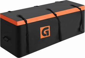 Car Hitch Cargo Carrier Bag, Waterproof Hitch Mount Cargo Bag, 15 Cu. Ft Hitch Basket Cargo Bag with Reinforced Straps & Lock for Car Truck SUV, All Weather Tray Luggage Bag