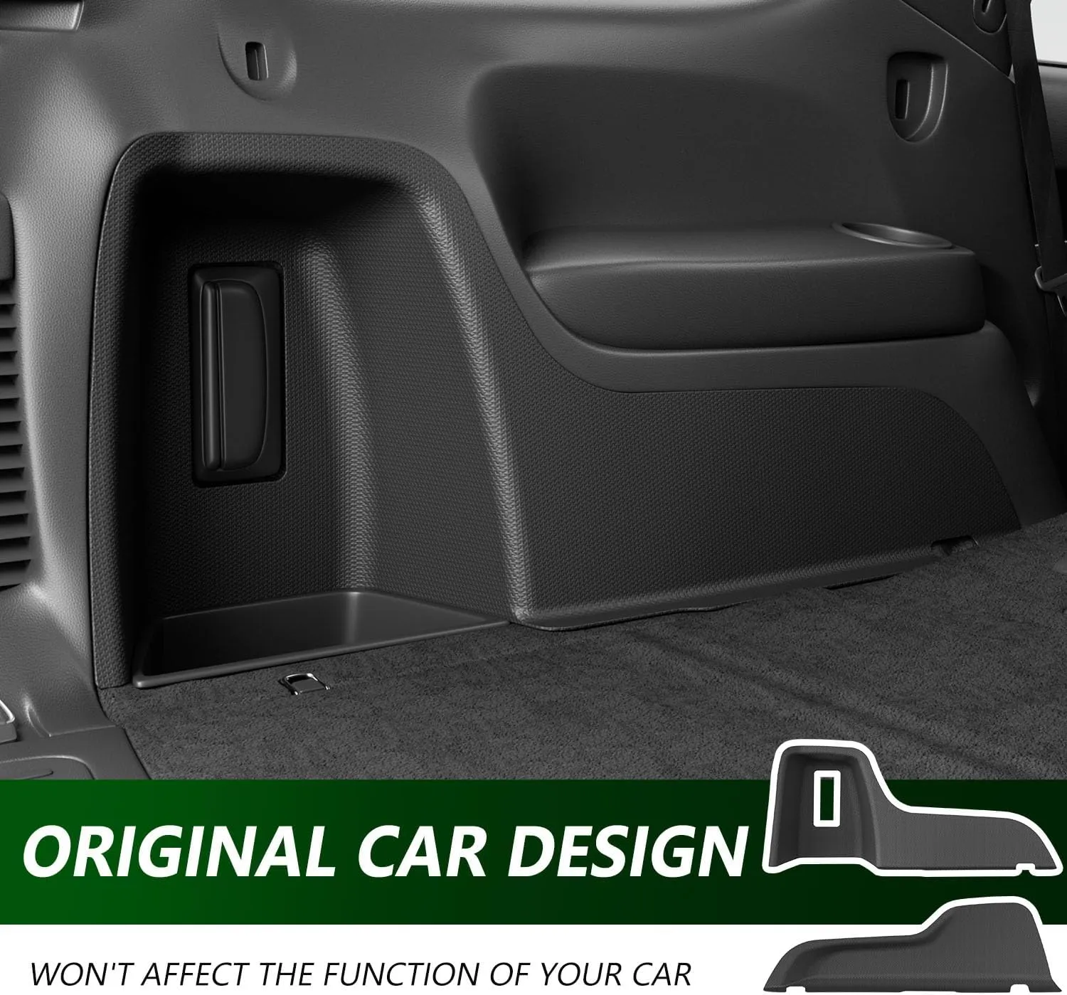 Cargo Sidewall Protector Compatible with 2016-2025 Dodge Durango Trunk Side Guard Replacement for 2016-2025 Dodge Durango Accessories (Side Trunk Mat)