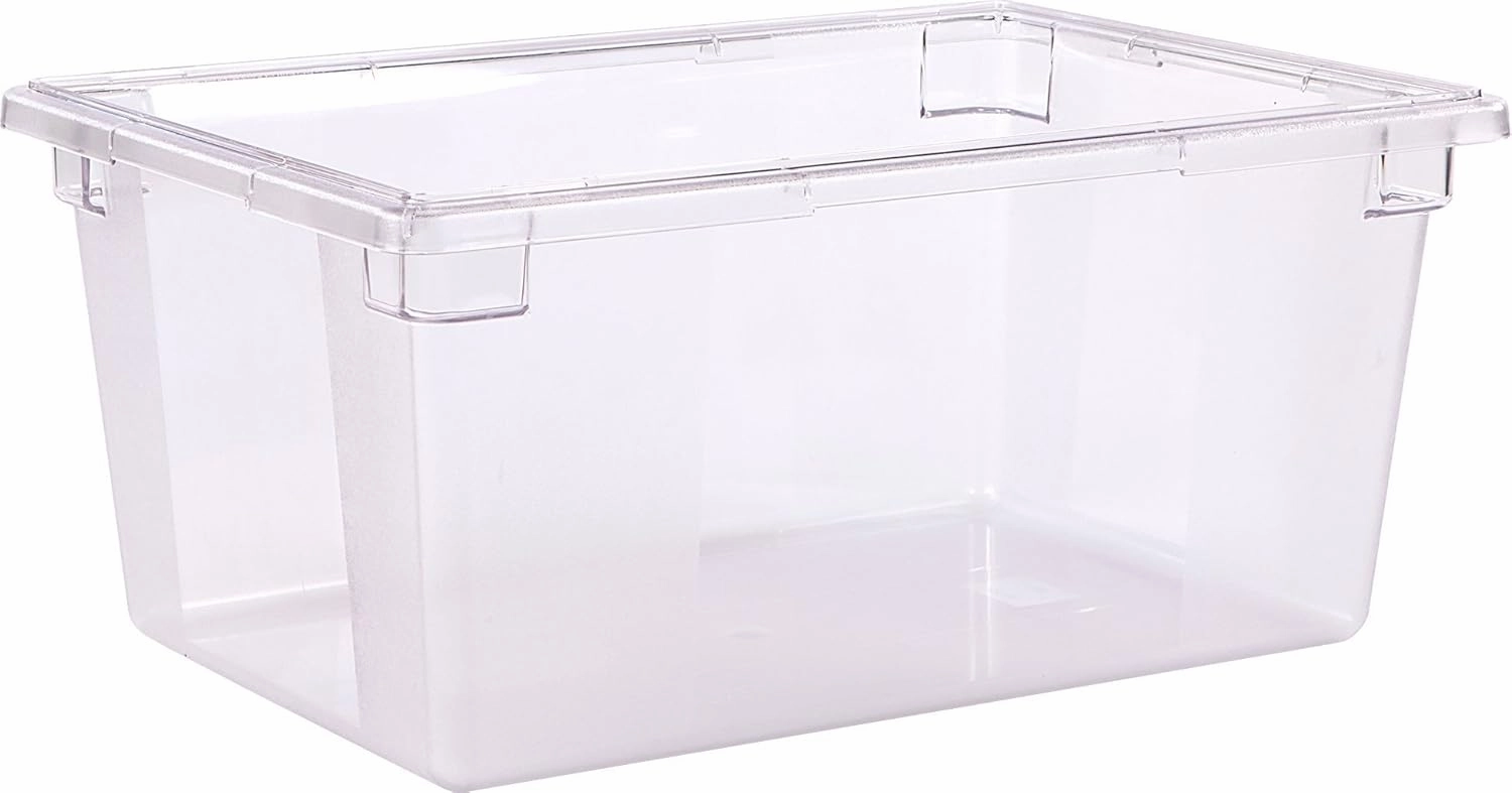 Carlisle FoodService Products Storplus Food Storage Container with Stackable Design for Catering, Buffets, Restaurants, Polycarbonate (Pc), 16.6 Gallons, Clear, (Pack of 3)