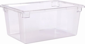 Carlisle FoodService Products Storplus Food Storage Container with Stackable Design for Catering, Buffets, Restaurants, Polycarbonate (Pc), 16.6 Gallons, Clear, (Pack of 3)