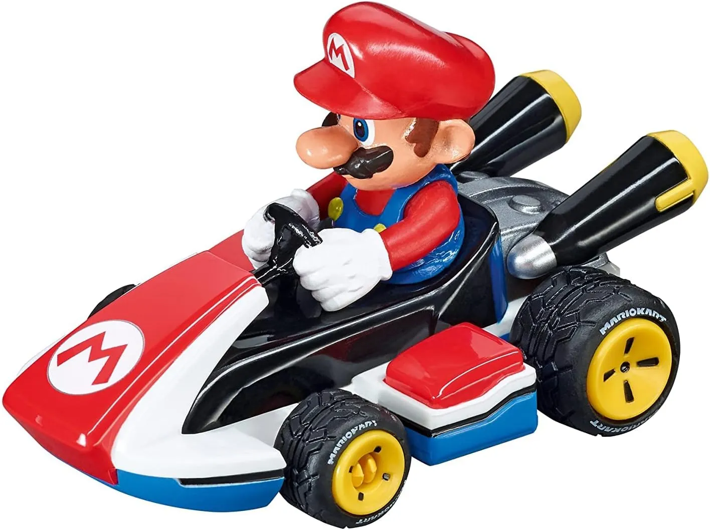 Carrera 64033 Mario Kart - Mario 1:43 Scale Analog Slot Car Vehicle for GO Electric and Battery Slot Car Racing Track Sets