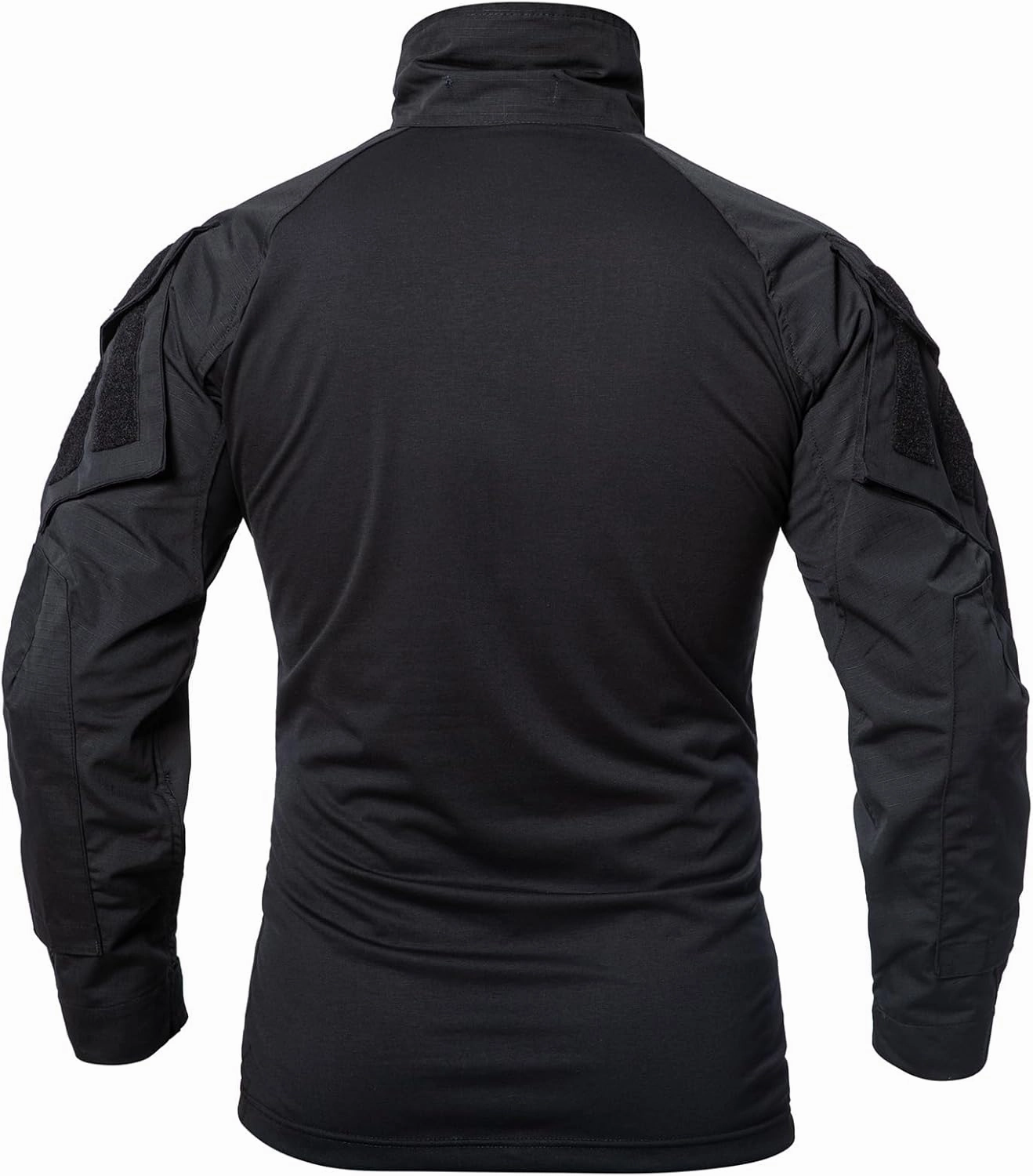 CARWORNIC Men's Tactical Combat Shirt, 1/4 Zipper Long Sleeve Camo Army Military T Shirt